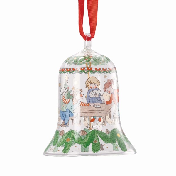 Hutschenreuther Sammelkollektion 25 Weihnachtsspiele Glas-Glocke 7cm