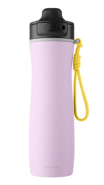 Profino Active 290612 Sport-Flasche 600 ml - Edelstahl, Lila