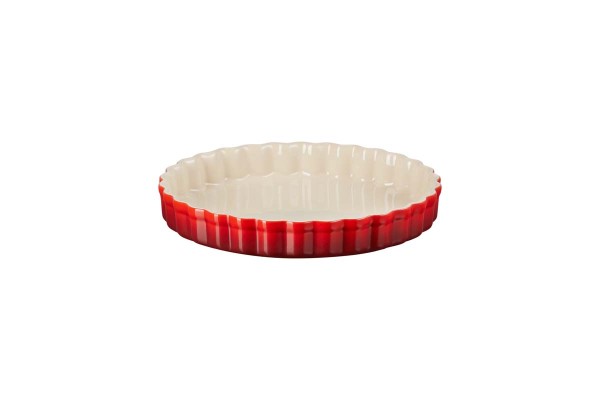 Le Creuset Poterie 71120240600001 Tarte-Form 24cm - Kirschrot