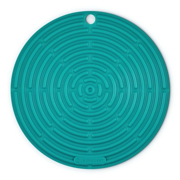 Le Creuset Silikon 42404200990000 Topflappen rund 20cm - Bleu Riviera