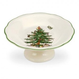 Spode Christmas Tree Schale auf Fuß 18cm