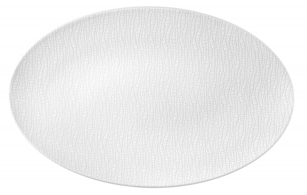 Seltmann Life Fashion luxury white Servierplatte oval 40x26 cm