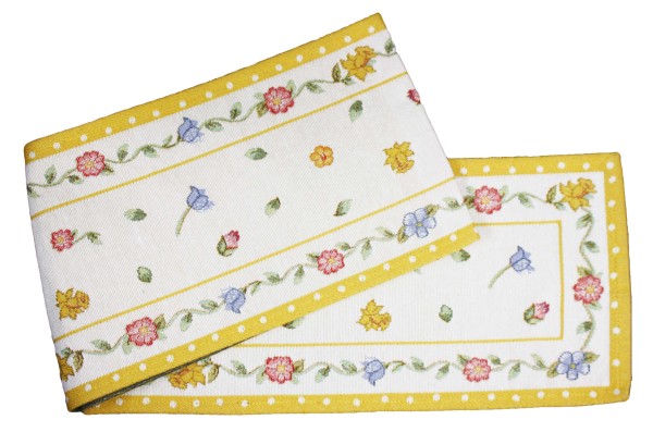 Villeroy &amp; Boch Ostern 2014 Gobelin 35-9336-0021 Läufer Blumen 160 x 20 cm - Gelb