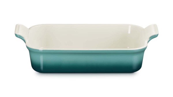Le Creuset Steinzeug 71102260990001 Auflaufform rechteckig Tradition 26cm 2,4L - Bleu Riviera