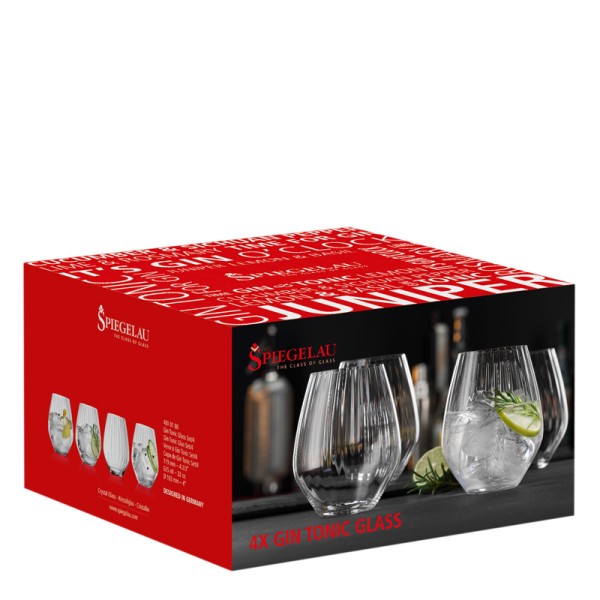 Spiegelau Gin Tonic 4810180 Becher Set 4-tlg., Höhe 11,9 mm, Inhalt 625 ml