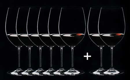 Riedel Vinum 7416/0 Cabernet Sauvignon/Merlot 22,5 cm Vorteilsset 6 + 2
