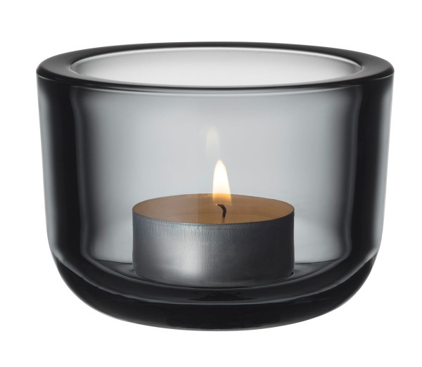 Iittala Valkea 1026847 Windlicht 6cm - Grau