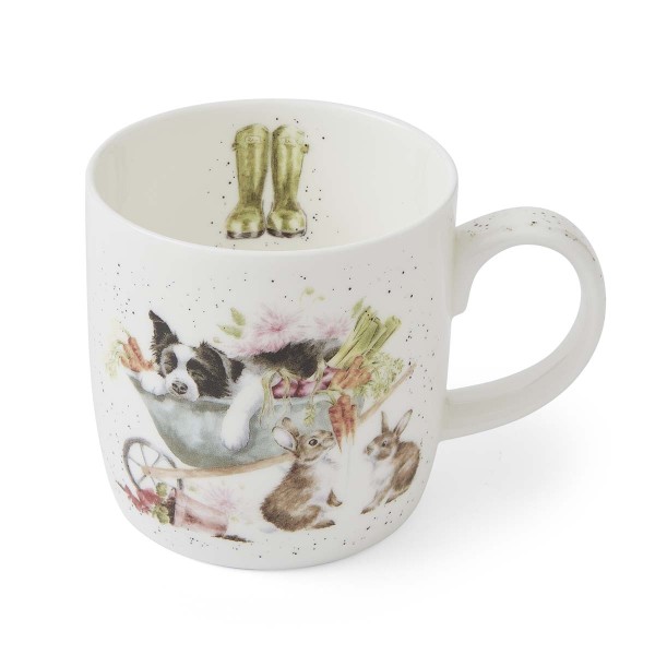 Royal Worcester Wrendale Designs Sleeping on the Job Becher mit Henkel 0,31 l MMUZ5629-XS
