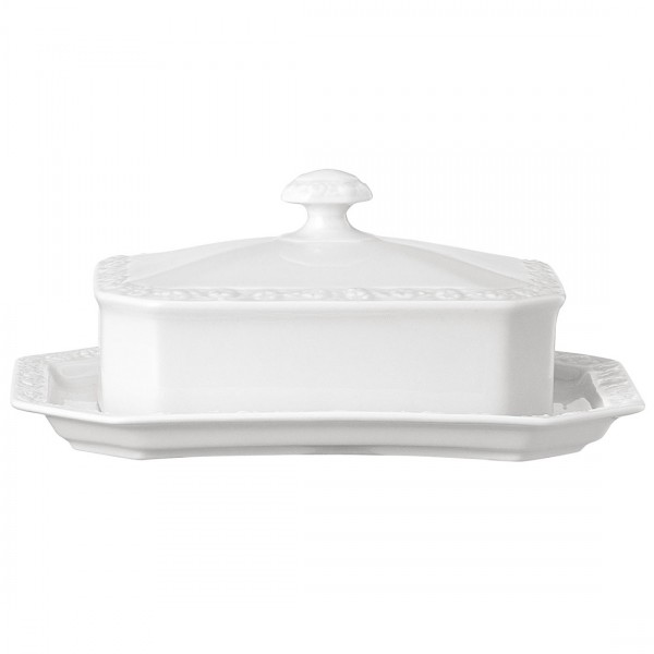 Rosenthal Maria weiß Butterdose 250g