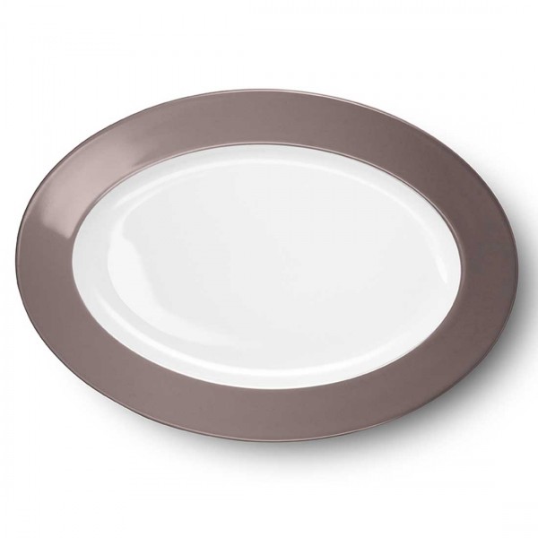 Dibbern Solid Color 2022300049 Umbra Platte oval 36 cm
