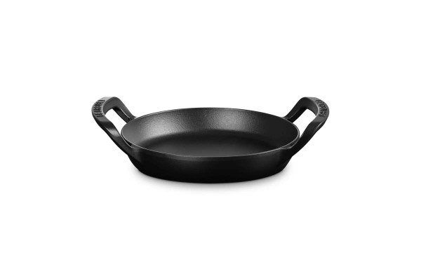 Le Creuset Gusseisen - BBQ 20270250000005 Grillpfanne rund 25cm - Schwarz Matt