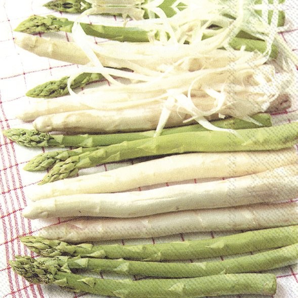 Ihr Lovely Asparagus L 853500 20 Lunch-Servietten 33 x 33 cm