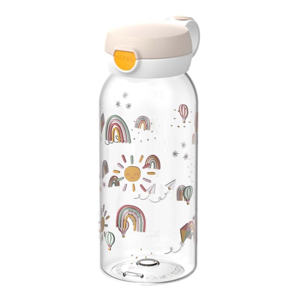 Mepal Campus 107485065245 Trinkflasche mit Klappdeckel 0,6l - Sunshine&amp;Rainbow