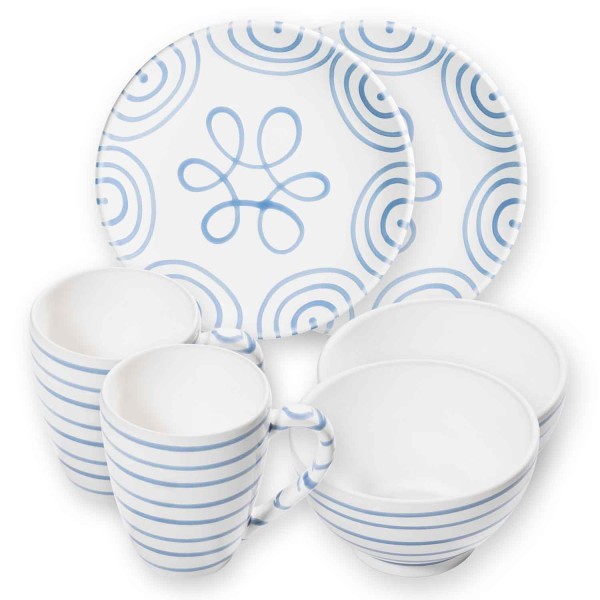 Gmundner Blaugeflammt 0102HUCU06SET Hüttenfrühstück für 2 Cup