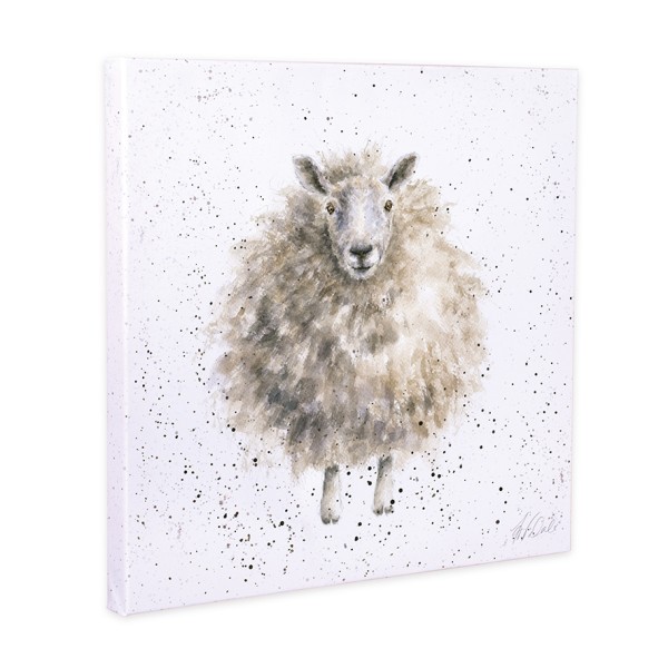 Wrendale Leinwand-Kollektion CANS-CS147 "The Wolly Jumper" - Schaf - 20cm