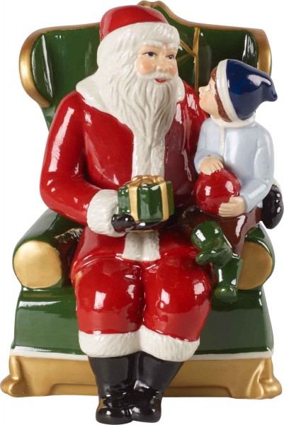 Weihnachtswelt von Villeroy &amp; Boch Christmas Toys Santa auf Sessel (6636) 10 x 10 x 15 cm