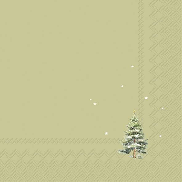 Ihr Tiny Christmas Tree Green L1123520 Lunch-Servietten 33 x 33 cm