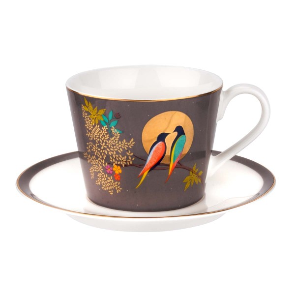 Portmeirion Sara Miller Chelsea SMCDY78924-XG Teetasse 2tlg. 0,2l - Dark Grey