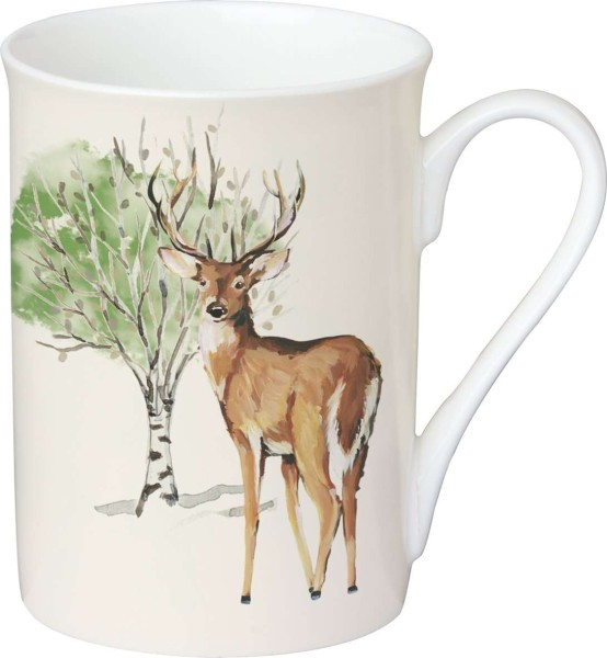 Ihr DEER GROVE cream BOB 969460 Bone China Becher