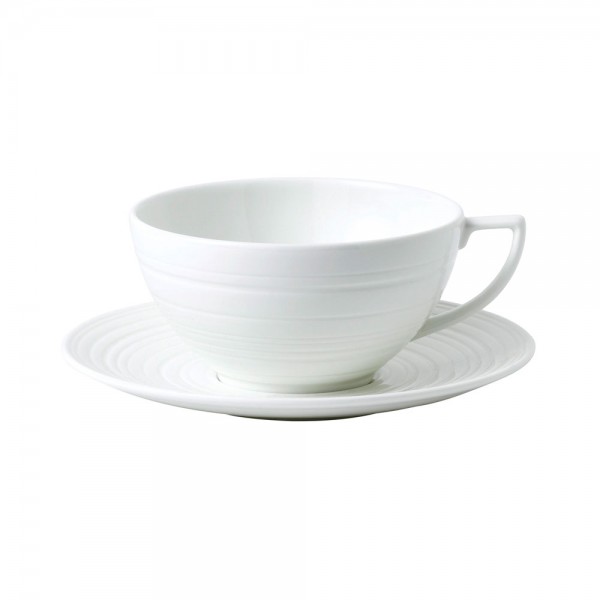 Wedgwood Jasper Conran White Tee-Obere mit Untertasse Strata 0,23 l