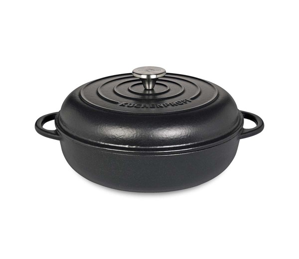 Küchenprofi Provence 0416501028 Gourmetpfanne + hohem Deckel 28cm - Classic Black
