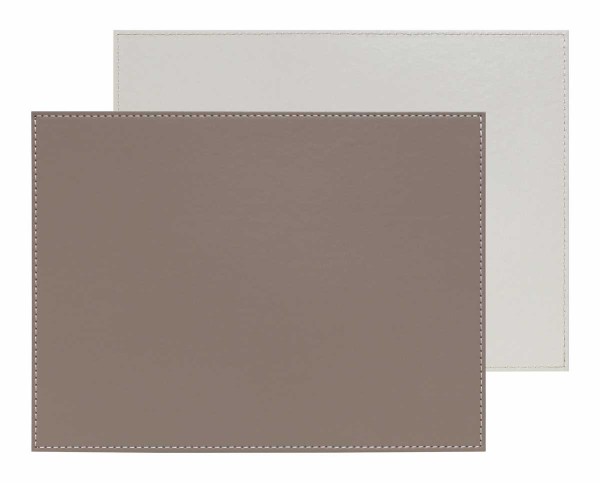 FREEFORM Platzset FFPM1417 DUO - rechteckig - Taupe/Weiß