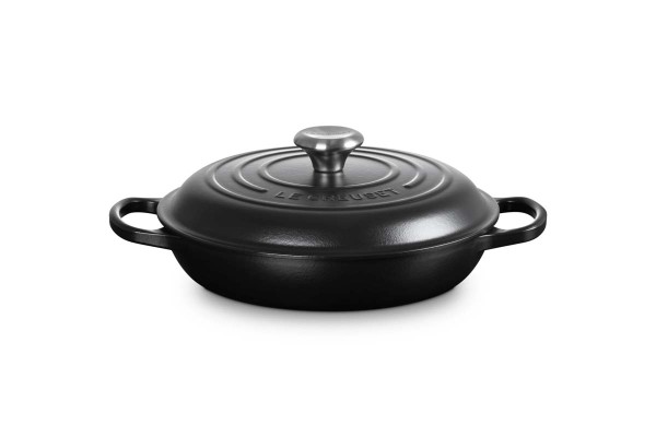 Le Creuset Gusseisen - Signature 21180260002430 Gourmet-Profitopf 26cm 2,2L - Schwarz Matt