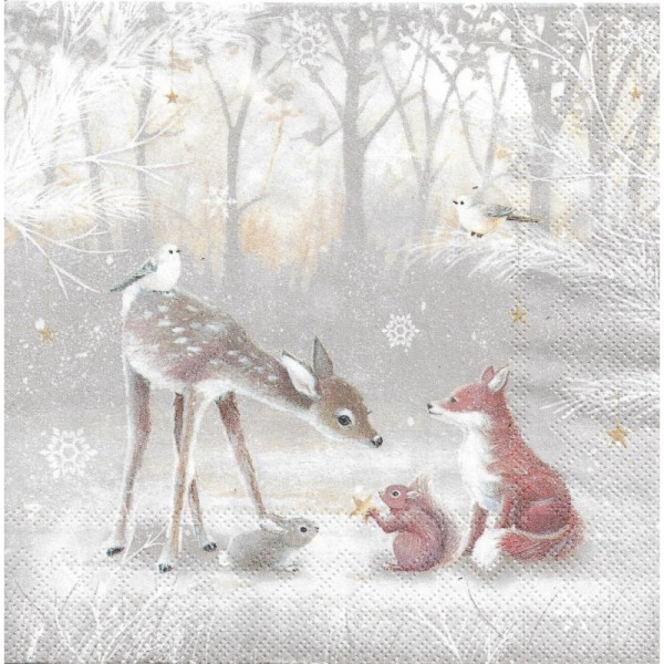 Ihr SILENT FOREST linen L 821366 Lunch-Servietten