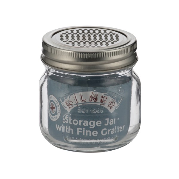 Kilner Küchengeräte 0025.057 Feinreibe mit Vorratsglas, 0,25l