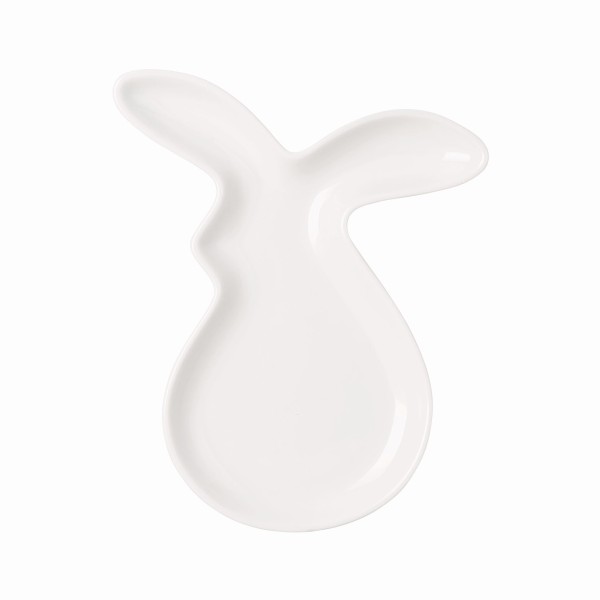 Hutschenreuther Frühlingsgrüße Weiß Hasenschale 19 cm