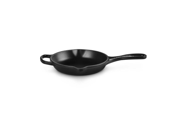 Le Creuset Gusseisen - Signature 20182160000422 Brat- und Servierpfanne rund 16cm - Schwarz Matt
