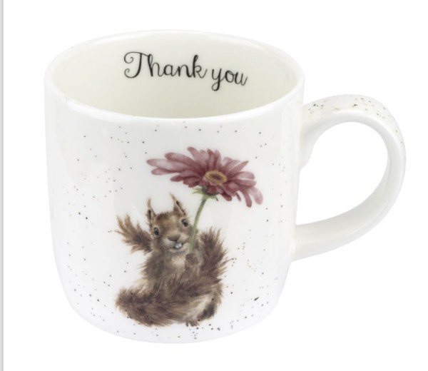 Royal Worcester Wrendale Designs MMSK5629-XS Becher mit Henkel 0,31l - Thank You