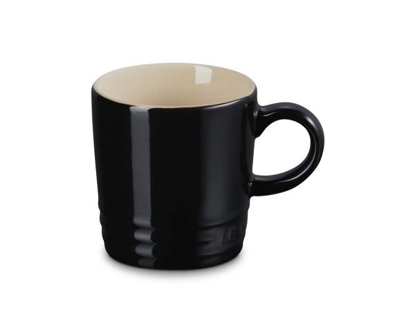 Le Creuset Steinzeug 70305101400099 Espressotasse 0,1L - Schwarz Glänzend