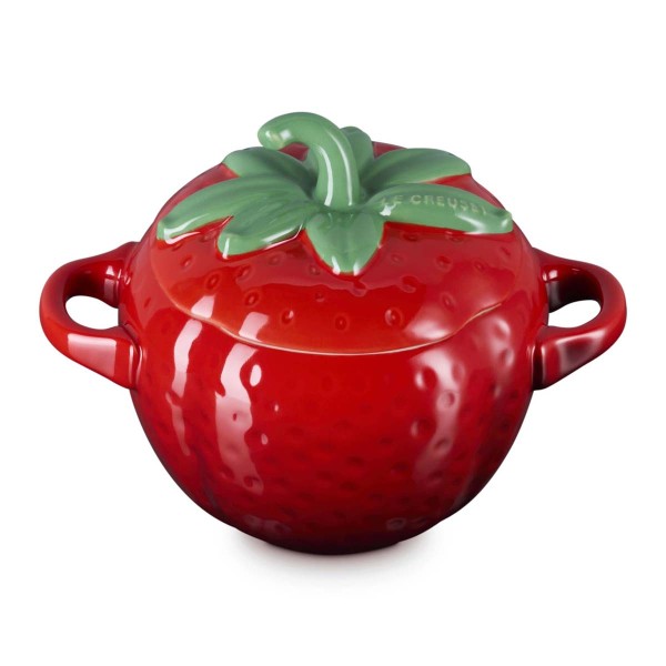 Le Creuset Steinzeug 81932570600030 Mini-Cocotte Erdbeere 0,57L - Kirschrot