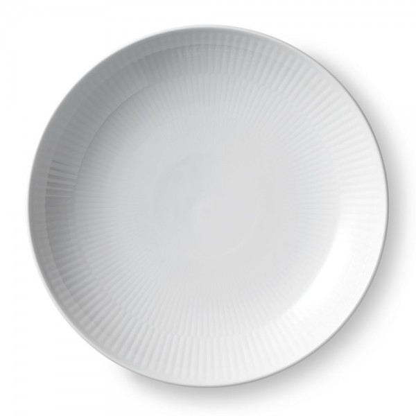 Royal Copenhagen White Fluted Teller coup 25cm