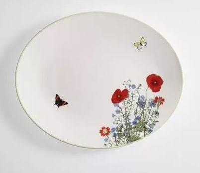 Dibbern Summergarden 0322006200 Platte oval / fischteller 32 cm