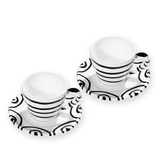 Gmundner Schwarzgeflammt 0121STES02SET Espresso für 2