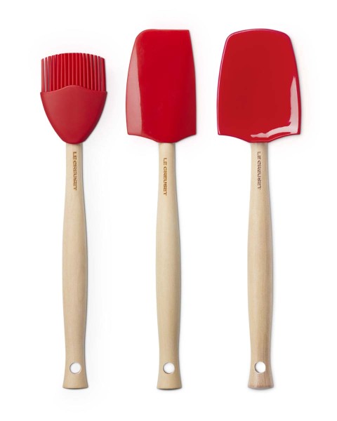 Le Creuset Silikon 42830000600007 Kochkellen-Set 3tlg. Craft - Kirschrot