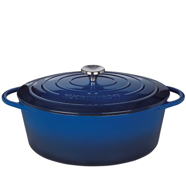 Küchenprofi Provence 0402001233 Bratentopf oval 33cm - Ocean Blue