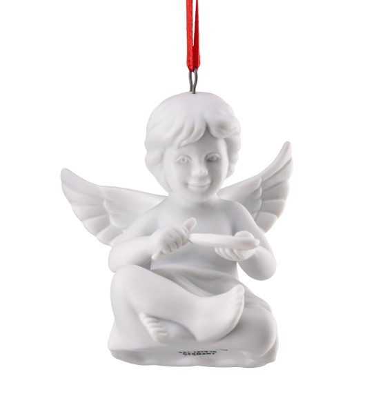 Rosenthal Engel-Anhänger Weiss matt mit Malerpalette 5,5 cm (Auslauf zum 31.12.24)