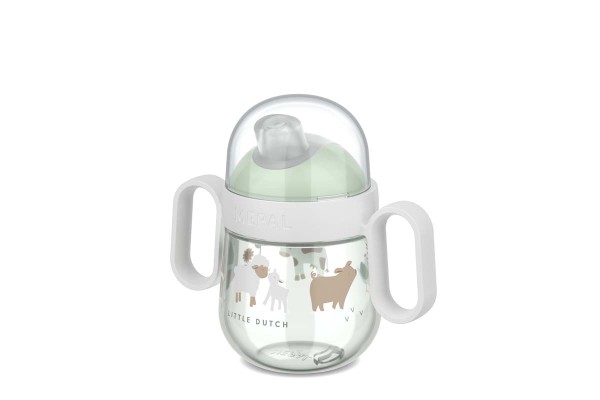 Mepal Mio - Little Farm 108017065399 Antitropf-Trinklernbecher 200ml