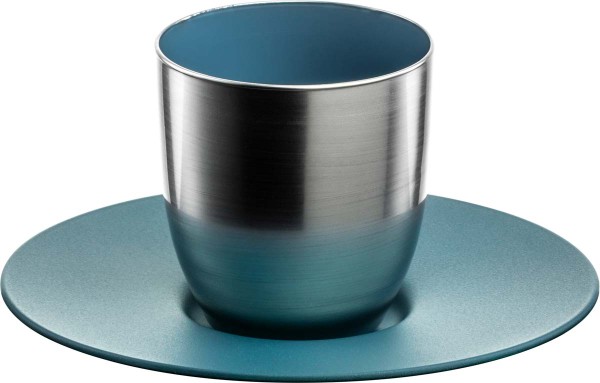 Eisch Cosmo Collect 70510922 Espressoglas 109/6 Silber-Petrol