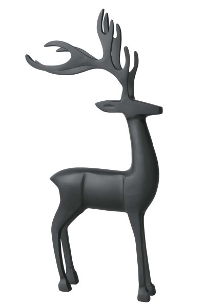 Villeroy &amp; Boch Christmas Chic 14-8677-7405 Hirsch schwarz 21,5 x 6,5 x 44 cm