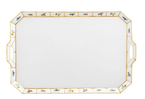 Fürstenberg Grecque Mille Fleurs Dejeunerplateau 40 cm