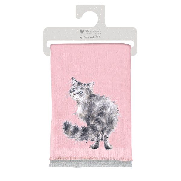 Wrendale Winterschal WSCF005 "Glamour Puss" - Katze - Winterschal