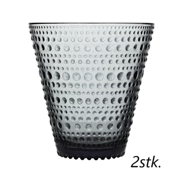 Iittala Kastehelmi 1018765 Trinkglas 0,3l - grey 2stk