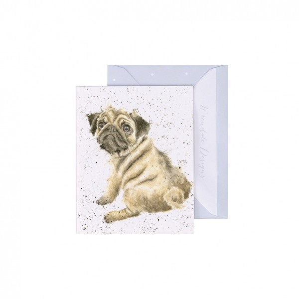Wrendale Mini-Karten GE009 Pug Love