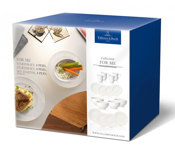 Villeroy &amp; Boch For me 1041537277 Starter-Set 4 Pers.