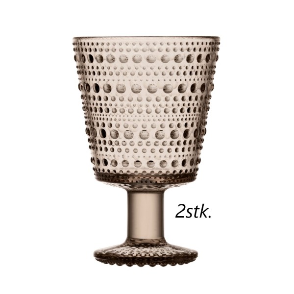 Iittala Kastehelmi 1051136 Kelch 0,26l - Linen 2stk