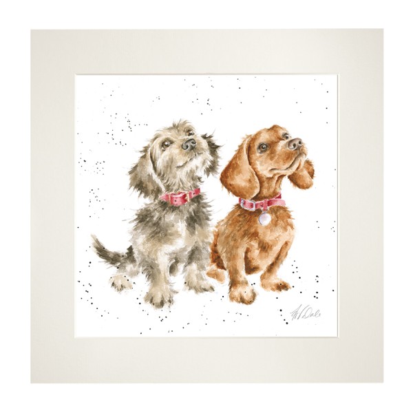 Wrendale Mounted Prints MP178 "Treat Time" - Hunde